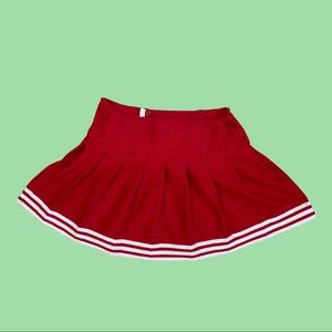 VNTG 1990’s Teamwork Athletic Apparel Red & White Sports Skirt